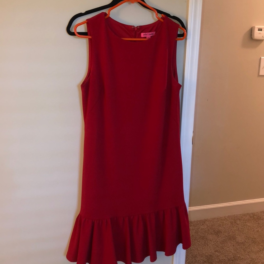 Betsey Johnson Redd Ruffle Dress